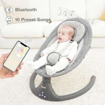 Napei Baby Swing | Electric & Portable for Infants