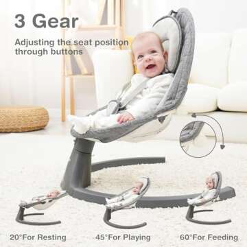 Napei Baby Swing | Electric & Portable for Infants