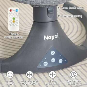 Napei Baby Swing | Electric & Portable for Infants