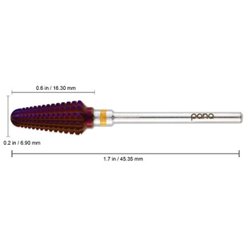 PANA USA 3/32" Purple Tornado Nail Drill Bit Fast Removal