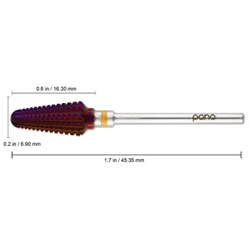 PANA USA 3/32" Purple Tornado Nail Drill Bit Fast Removal