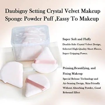 Flawless Daubigny Powder Puff Set for Makeup Application