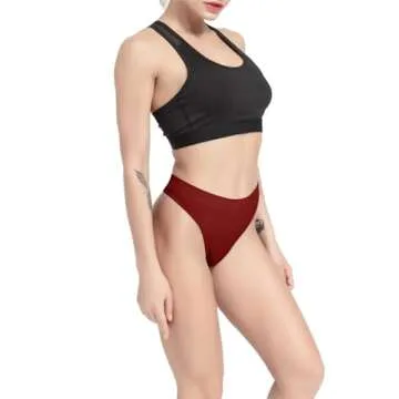 GRANKEE Seamless Thong Panties for Women - 6 Pack