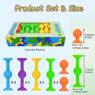HugOutdoor 18 Pcs Suction Cup Toy Dart Set for Kids