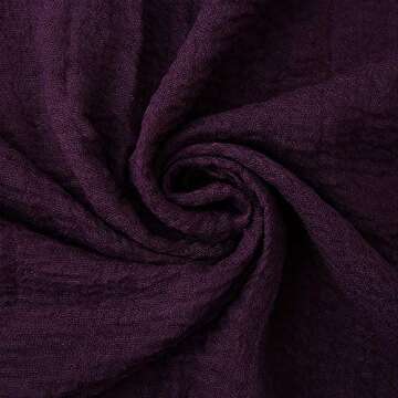 EVQ Lightweight Wrinkle Scarf Women Scarf Shawl for All Season (3pcs Dark Purple+Light Green+Milky White(70.9"x35.5"))