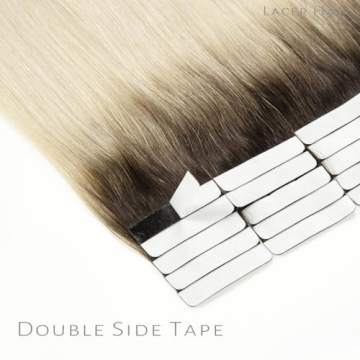 Lacer Tape in Hair Extensions - Balayage Platinum Blend