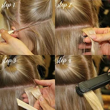Lacer Tape in Hair Extensions - Balayage Platinum Blend