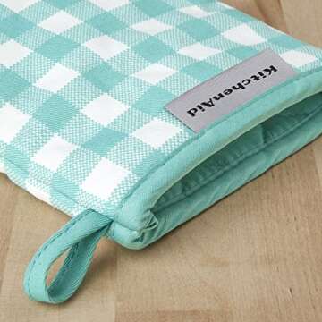 Kitchenaid Gingham Mini Oven Cotton Oval pot holder