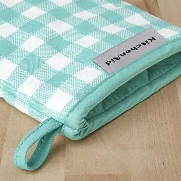 Kitchenaid Gingham Mini Oven Cotton Oval pot holder