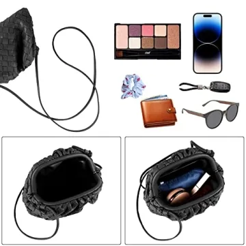 Stylish Woven Dumpling Bag for Women, Elegant Crossbody Handbag