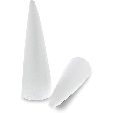 Foam Cones for Crafts - DIY Gnomes & Decor (2 Pack)