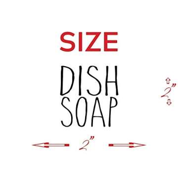 hand soap dish soap - vinyl decal sticker farmhouse kitchen - DECALS ONLY