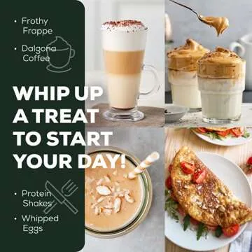 Café Casa Milk Frother: Handheld Electric Drink Mixer