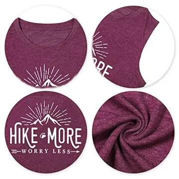 Women Workout Funny Hike More Worry Less Tank Top