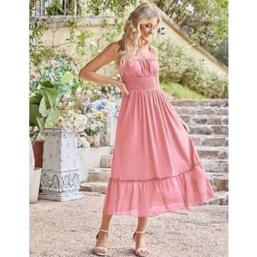 GRACE KARIN Summer Maxi Dress with Pockets for Women