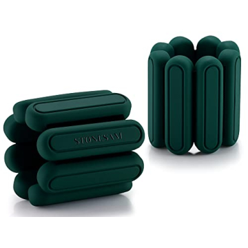 STONESAM Adjustable Wrist & Ankle Weight Set - 1lb Each, Perfect for Yoga & Fitness