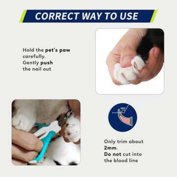 WePet Pet Nail Clippers for Cats and Small Dogs
