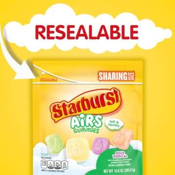 STARBURST AIRS SOUR TROPICAL STAND UP POUCH