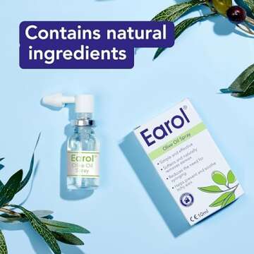 Earol Olive Oil Natural Ear Wax Softener Naturally Removing Effective Spray