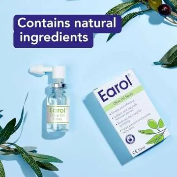 Earol Olive Oil Natural Ear Wax Softener Naturally Removing Effective Spray