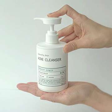 Logically Skin ACNE Cleanser 300ml - Korean Foaming Facial Cleanser for Acne Care