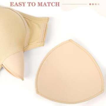 Fypxd Bra Pad Inserts for Sports Bras and Swimwear