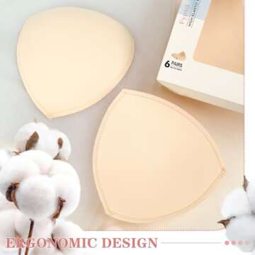 Fypxd Bra Pad Inserts for Sports Bras and Swimwear