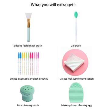 Muhuabeauty 23 Pcs Makeup Brush Set for Flawless Makeup