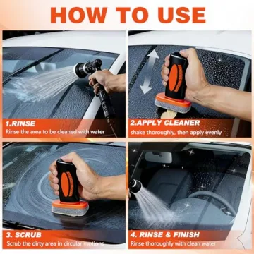 Clear Car Windows with Glass Oil Film Remover Kit