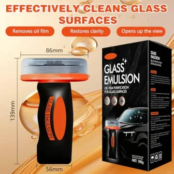 Clear Car Windows with Glass Oil Film Remover Kit