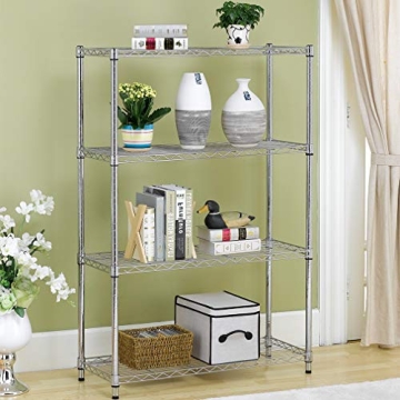 BestOffice Adjustable Wire Shelving Unit for Small Spaces