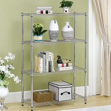 BestOffice Adjustable Wire Shelving Unit for Small Spaces