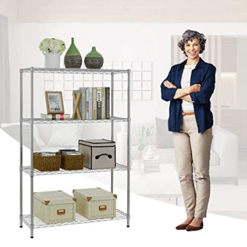 BestOffice Adjustable Wire Shelving Unit for Small Spaces