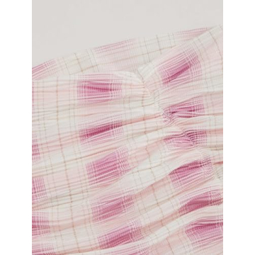 CIDER Miami Sunset Stand Collar Ruched Tank Top