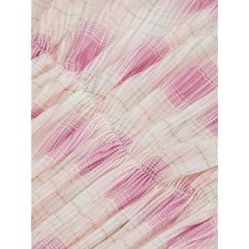 CIDER Miami Sunset Stand Collar Ruched Tank Top