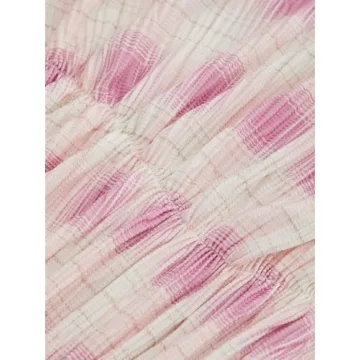 CIDER Miami Sunset Stand Collar Ruched Tank Top