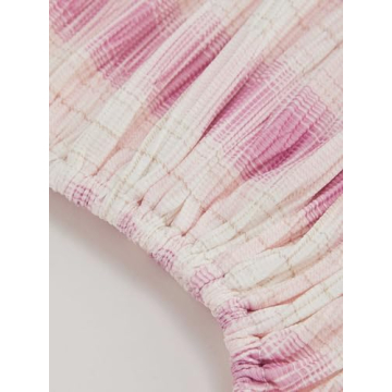 CIDER Miami Sunset Stand Collar Ruched Tank Top