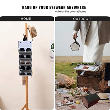 Longjet 5-Slot Eyewear Organizer Case for Travel