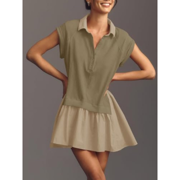 Trendy Fisoew Summer Oversized Sweatshirt Dress