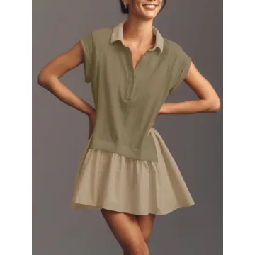 Trendy Fisoew Summer Oversized Sweatshirt Dress