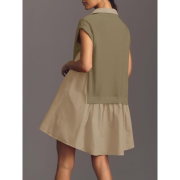 Trendy Fisoew Summer Oversized Sweatshirt Dress