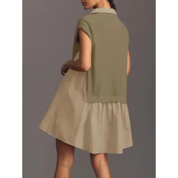 Trendy Fisoew Summer Oversized Sweatshirt Dress