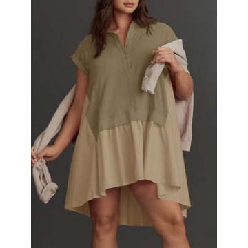 Trendy Fisoew Summer Oversized Sweatshirt Dress