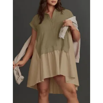 Trendy Fisoew Summer Oversized Sweatshirt Dress