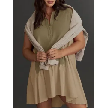 Trendy Fisoew Summer Oversized Sweatshirt Dress