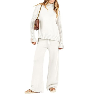 ANRABESS Women's Fashionable Two-Piece Lounge Set