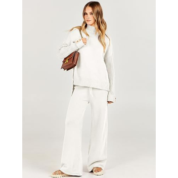 ANRABESS Women's Fashionable Two-Piece Lounge Set