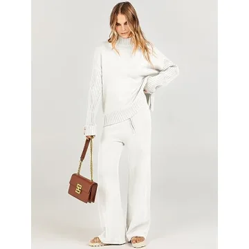 ANRABESS Women's Fashionable Two-Piece Lounge Set