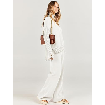 ANRABESS Women's Fashionable Two-Piece Lounge Set