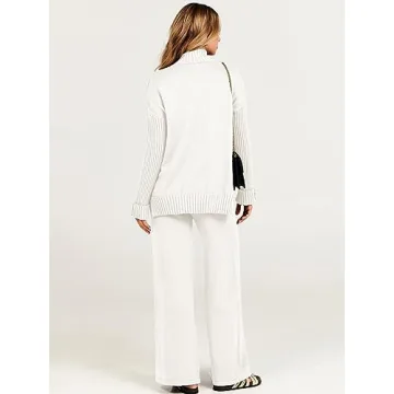 ANRABESS Women's Fashionable Two-Piece Lounge Set